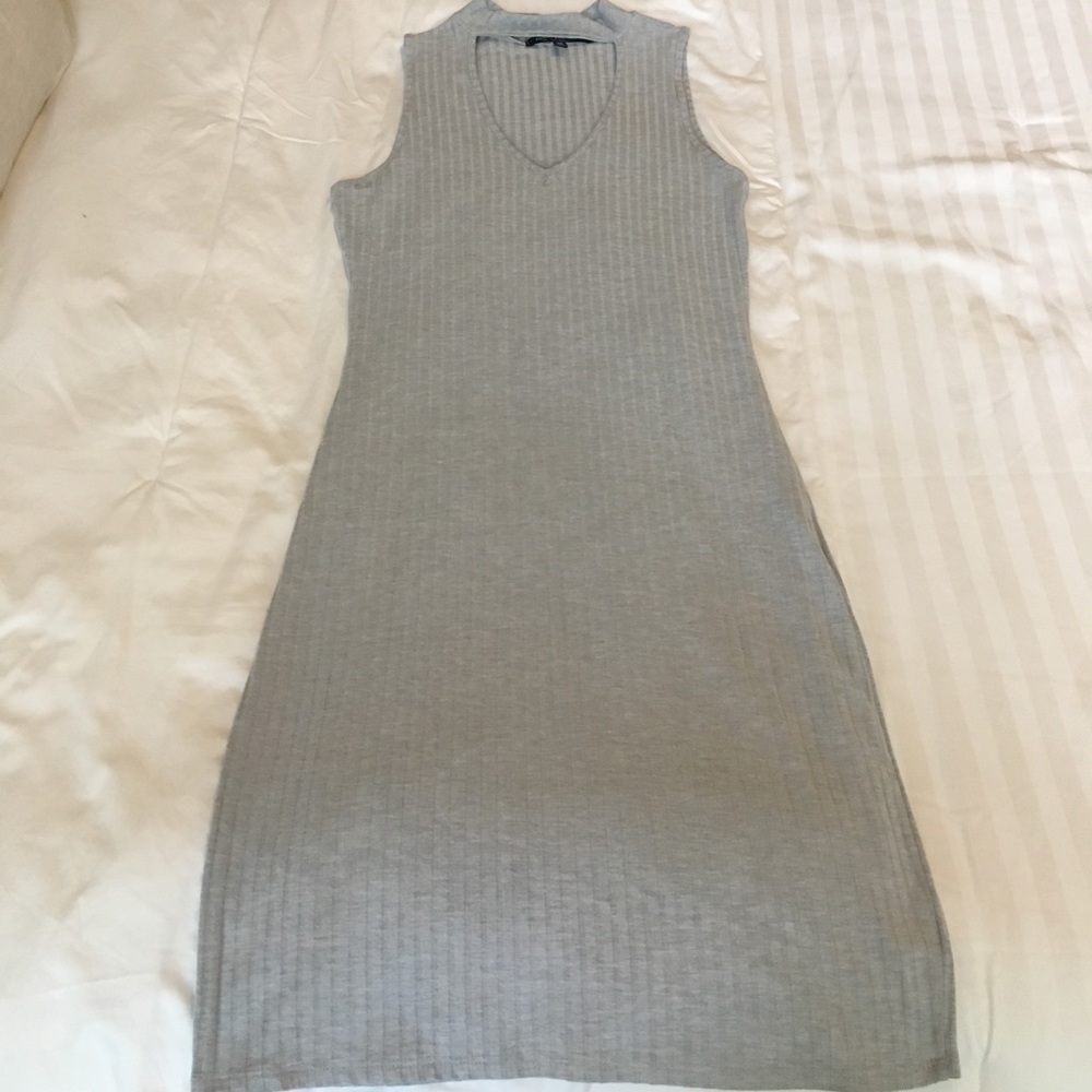 Gray bodycon dress